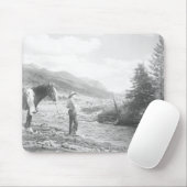Junge beim Fliegenfischen. Mousepad (Mit Mouse)