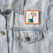 Junge beim Malen Button (Beispiel)