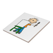 Junge beim Malen Fliese (Seite)