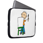 Junge beim Malen Laptopschutzhülle (Vorne Rechts)