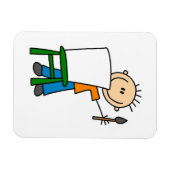 Junge beim Malen Magnet (Horizontal)
