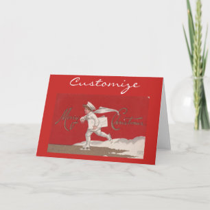 Junge beim Skaten Vintage Thunder_Cove Weihnachten