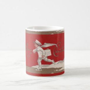 Junge beim Skaten Vintage Thunder_Cove Weihnachten Kaffeetasse