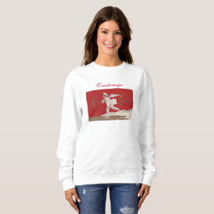 Junge beim Skaten Vintage Thunder_Cove Weihnachten Sweatshirt