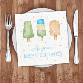 Junge Bereit zum Pop Sommer Baby Dusche Serviette