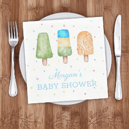 Junge Bereit zum Pop Sommer Baby Dusche Serviette