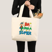 Junge bin ich ein bisschen Super Jumbo Stoffbeutel (Vorderseite (Produkt))
