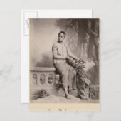 Junge birmanische Frau, c.1880 Postkarte (Vorne/Hinten)