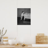 Junge bläst Kerzen aus Poster (Küche)