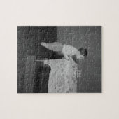 Junge bläst Kerzen aus Puzzle (Horizontal)