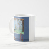 Junge Blätter Kaffee Tasse (Vorderseite Links)