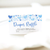Junge Blue Heart Valentine Baby Dusche Windeln Win Begleitkarte