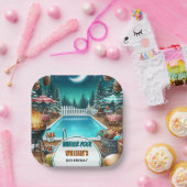 Junge bruh Barbeque Winter Pool Party 13. Geburtst Pappteller (Party)