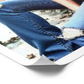 Junge Brünette Poster (Ecke)