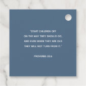 Junge Christening, Taufe Danke Religious Geschenkanhänger (Rückseite)