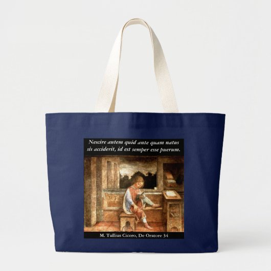 Junge Cicero-Tasche Jumbo Stoffbeutel (Vorne)