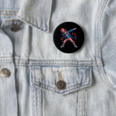 Junge Dabbing 4. Juli American Flag USA Jungs Kind Button (Beispiel)