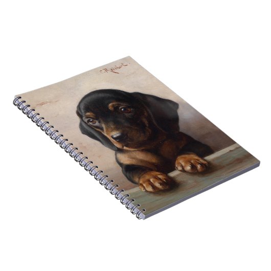 Junge Dackel | Carl Reichert Notizblock (Rechte Seite)