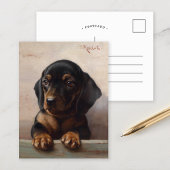 Junge Dackel | Carl Reichert Postkarte