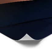 Junge Dame hört Musik | AI Art Poster (Ecke)