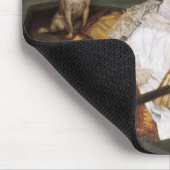Junge Dame in einem Boot Mousepad (Ecke)