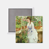 Junge Dame in einem Konservatorium Magnet (Vorderseite/Rückseite)
