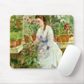 Junge Dame in einem Konservatorium Mousepad (Mit Mouse)