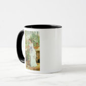 Junge Dame in einem Konservatorium Tasse (Vorderseite Links)