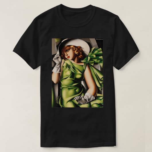 Junge Dame mit Handschuhen von Lempicka T-Shirt (Design vorne)