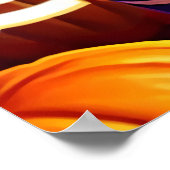 Junge Dame mit langem Haar und Kürbis | Art der AI Poster (Ecke)