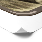 Junge Dame mit Puppy Print, Poster Paper (Matte) (Ecke)