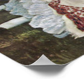 Junge Damen am Seine-Ufer (Sommer) Poster (Ecke)