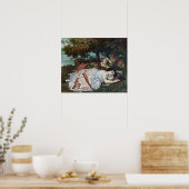 Junge Damen am Seine-Ufer (Sommer) Poster (Küche)