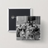 Junge Damen bei Fisk, 1890s Button (Vorne & Hinten)