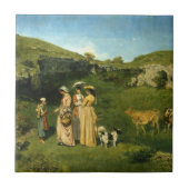 Junge Damen des Dorfes Fliese (Vorderseite)