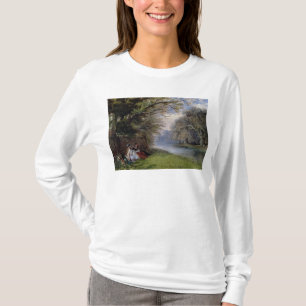Junge Damen durch einen Fluss T-Shirt