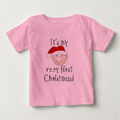 Junge, das ist mein allererstes Weihnachtsfest Baby T-shirt (Vorderseite)