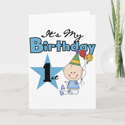 Junge, das ist mein Geburtstagsgeschenk Karte (Vorderseite)