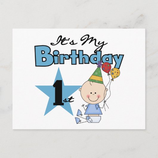 Junge, das ist mein Geburtstagsgeschenk Postkarte (Vorderseite)
