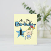 Junge, das ist mein Geburtstagsgeschenk Postkarte (Stehend Vorderseite)