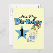 Junge, das ist mein Geburtstagsgeschenk Postkarte (Vorne/Hinten)