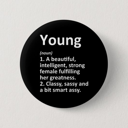 Junge Definition Personalisierter Name Lustiges We Button (Vorderseite)