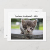 Junge denkt an dich postkarte (Vorne/Hinten)