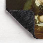 Junge, der an einem Tisch zeichnet Mousepad (Ecke)