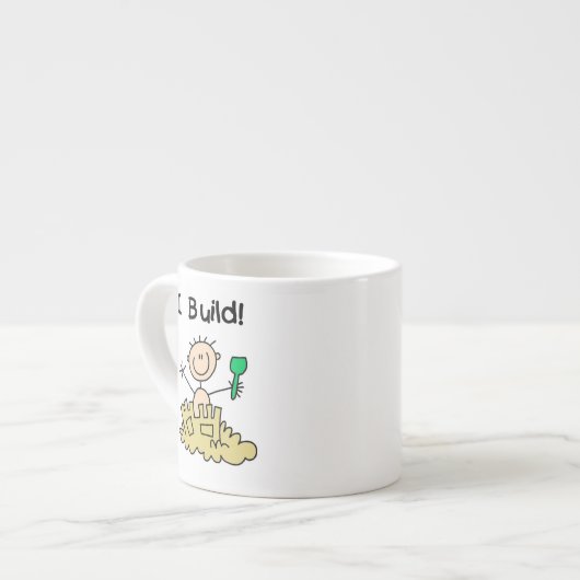 Junge, der baut espressotasse (Vorderseite Links)