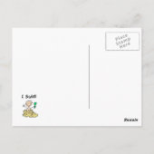 Junge, der baut postkarte (Rückseite)