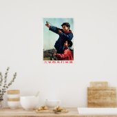 Junge, der die Sparrow-Landwirtschaft Pest 1956 Ch Poster (Küche)