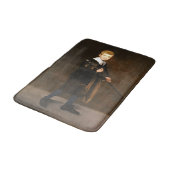 Junge, der ein Schwert hält (von Edouard Manet) Badematte (Schrägansicht)