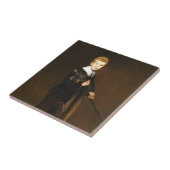 Junge, der ein Schwert hält (von Edouard Manet) Fliese (Seite)