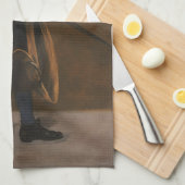 Junge, der ein Schwert hält (von Edouard Manet) Geschirrtuch (Viertel Falte)